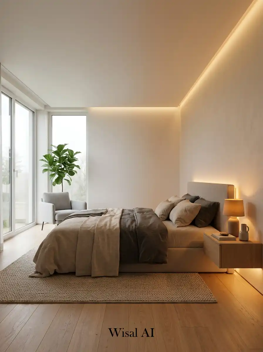 1. Circadian Lighting Bedroom Idea for Deep Rest