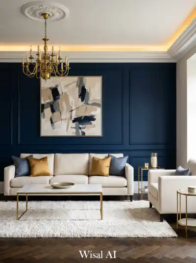 20 Navy Blue and White Living Room Ideas for a Luxurious Modern Home