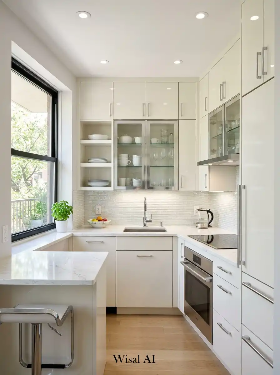 12. Reflective Surface Kitchen Idea