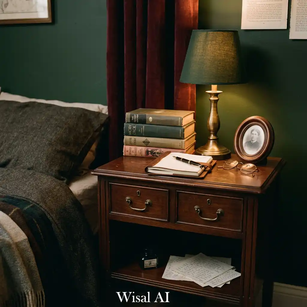 Warm and cozy bedroom with velvet pillows and layered textiles