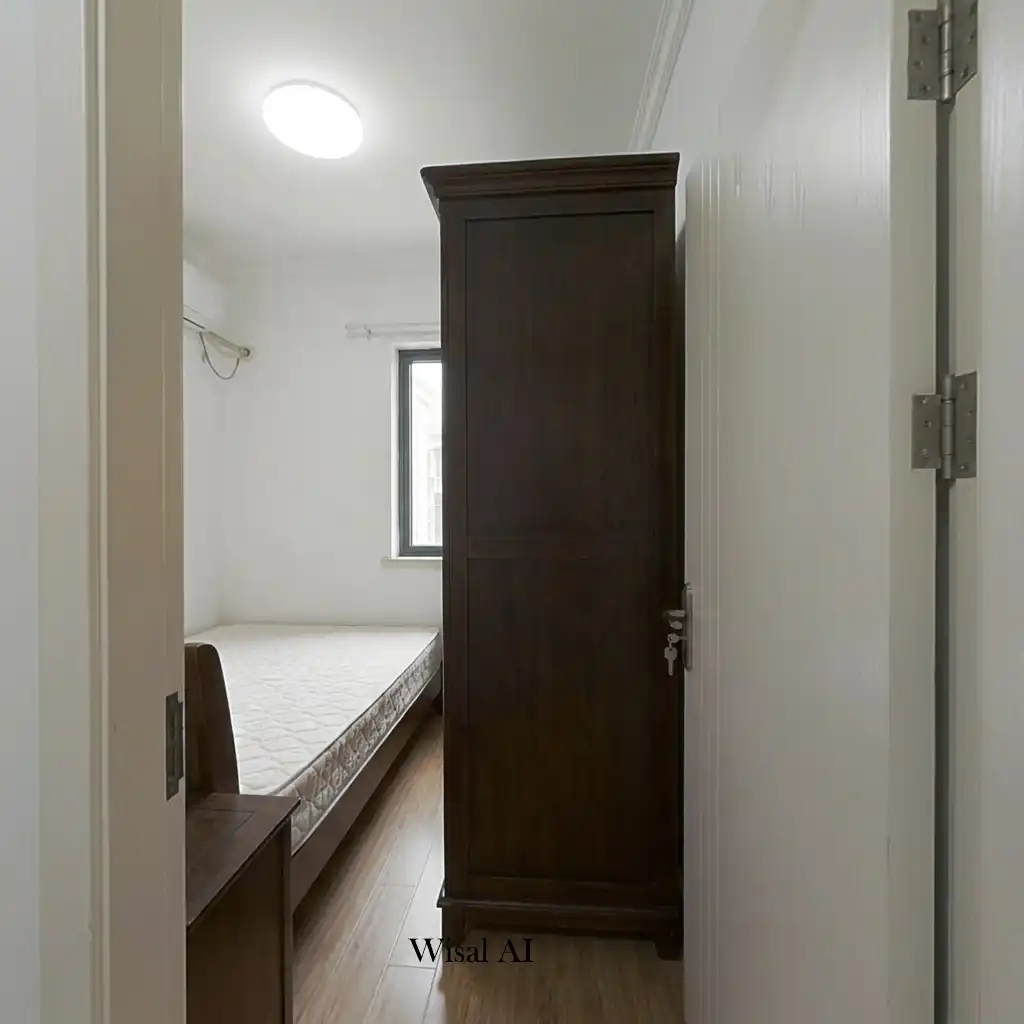 Bright bedroom with an open layout and uninterrupted sightlines creating a larger visual appearance.