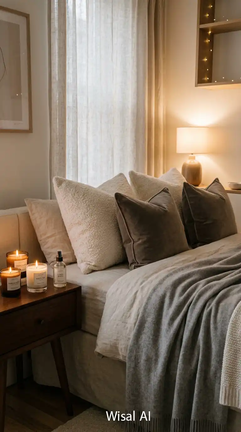 15. Add a Signature Scent and Soft Textures