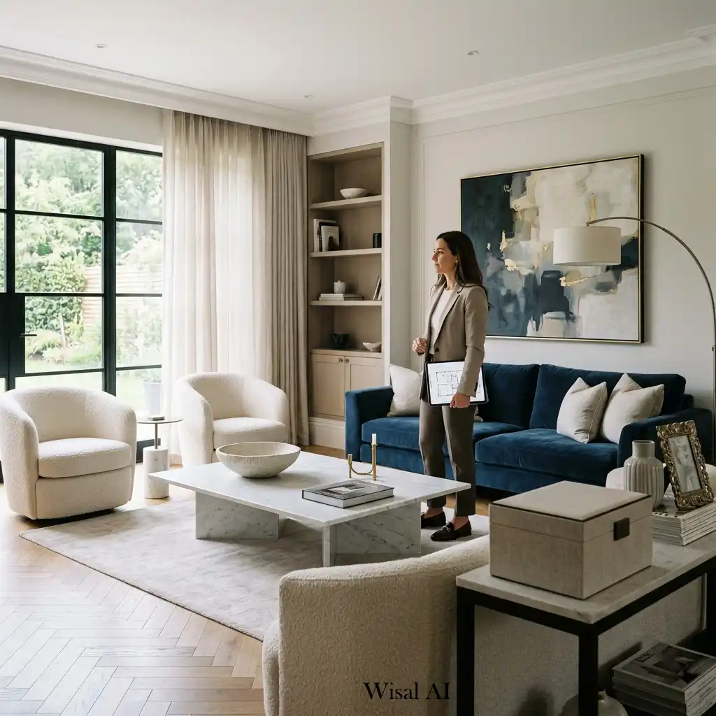 Beautiful custom-inspired living room designed with refined details and lasting elegance.