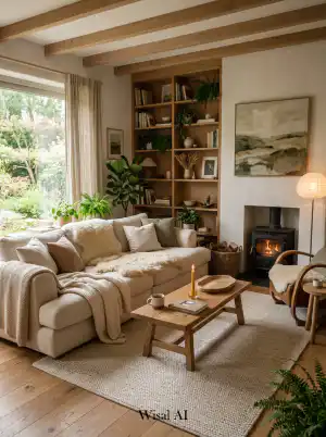 15 Natural Living Room Ideas with Wood and Organic Elements