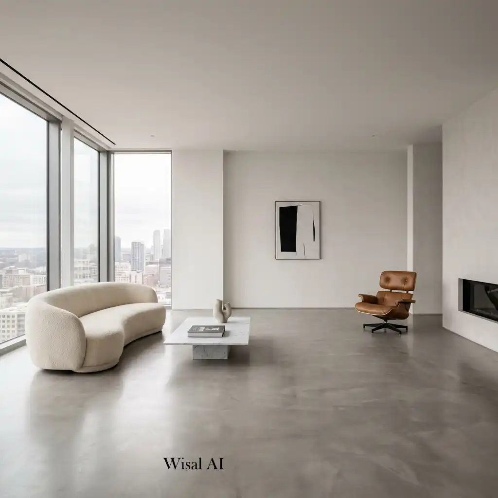 Luxury-inspired living room embracing simplicity with intentional décor and open negative space.