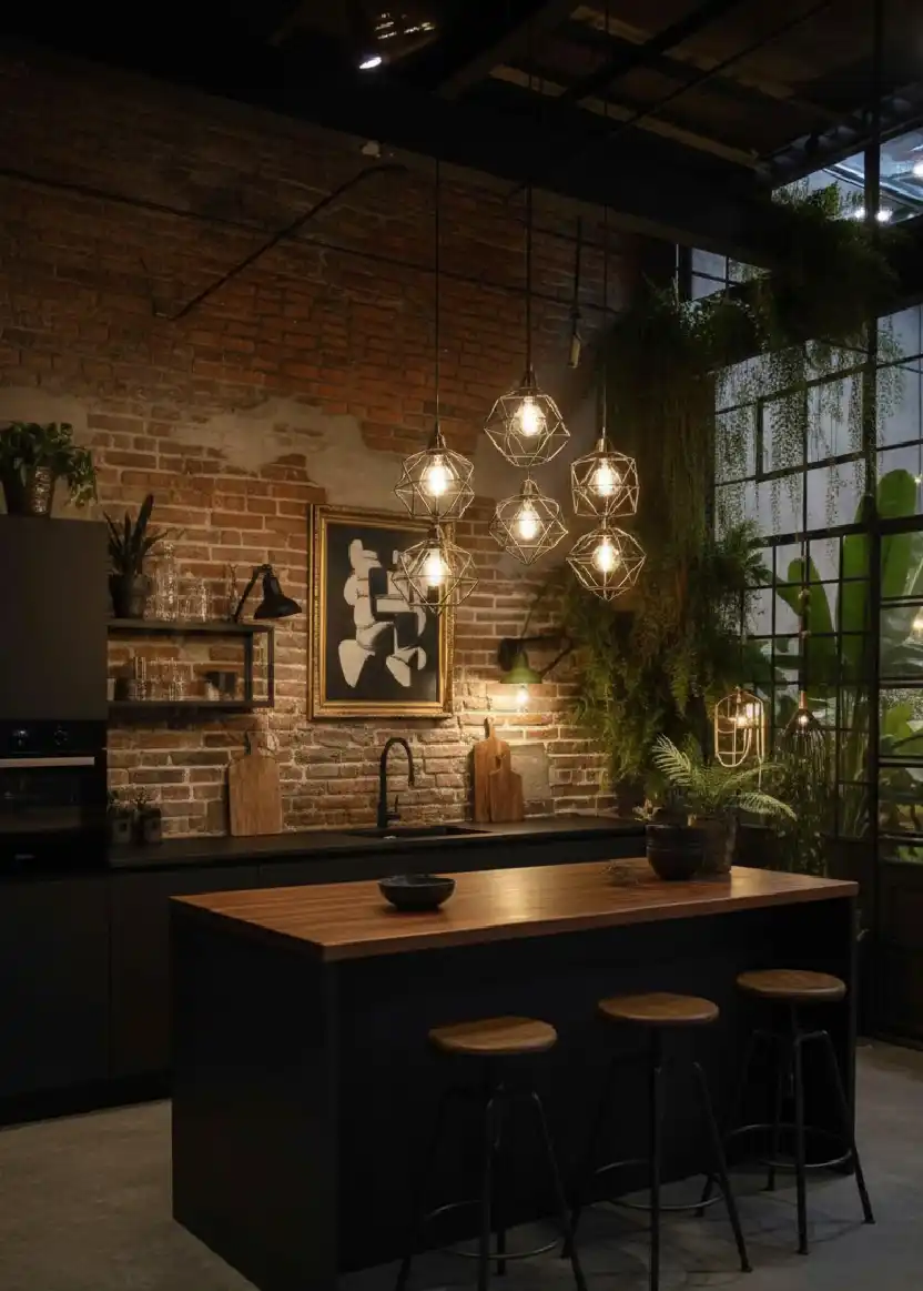 +20 Mastering the Shadows: Dark Industrial Kitchens That Define Modern Luxury Design