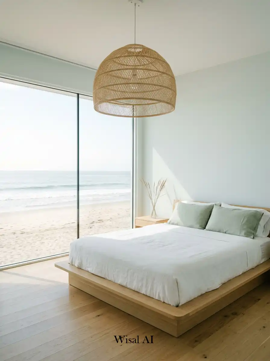 4. Minimalist Oceanfront Escape: Coastal Cottage Bedroom Style