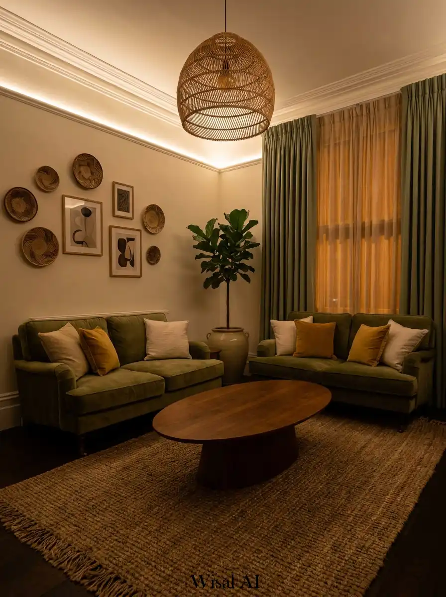 15. Velvet Serenity: The Ultimate Sage Green Retreat