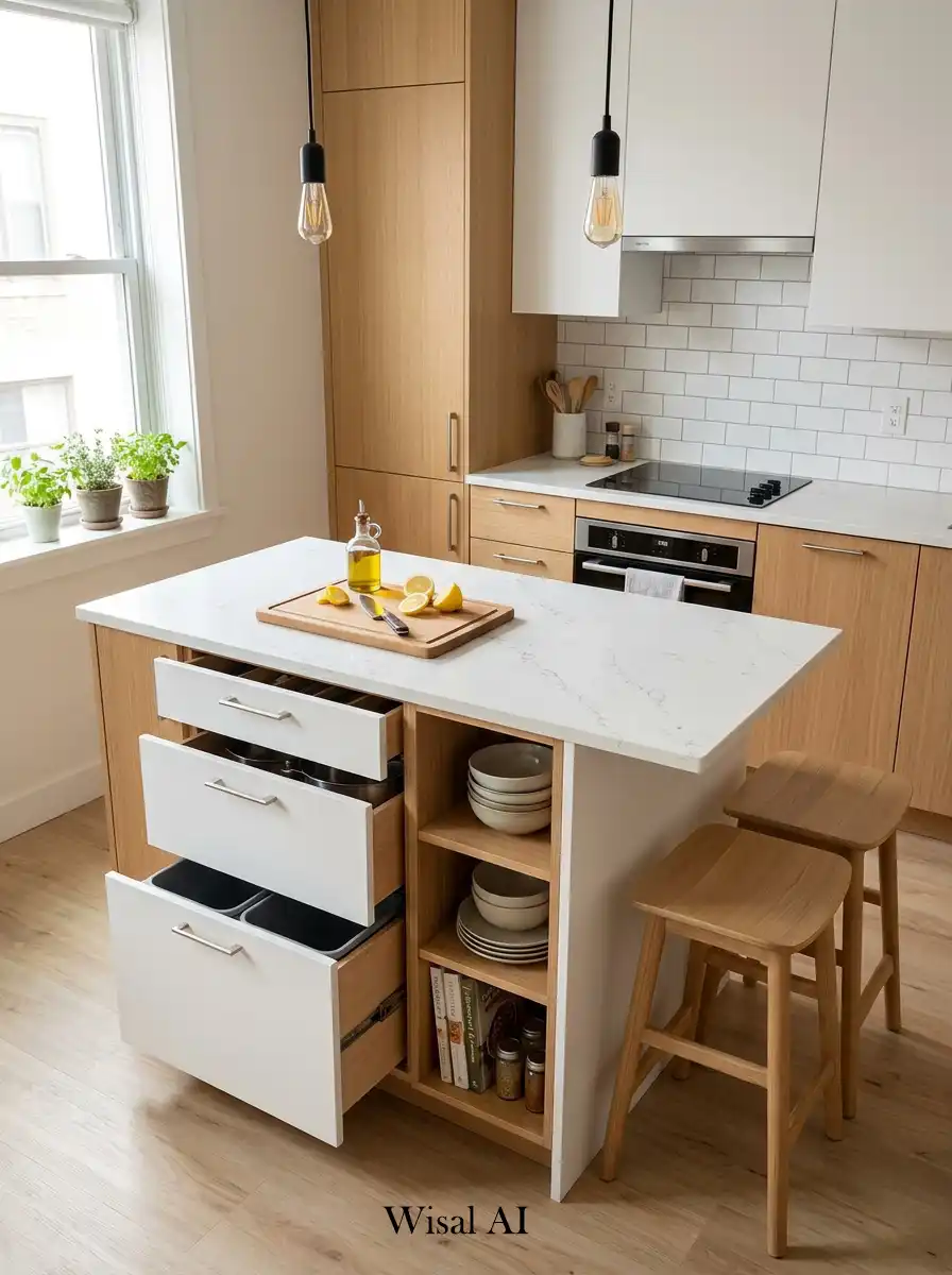 6. Compact Kitchen Island Idea