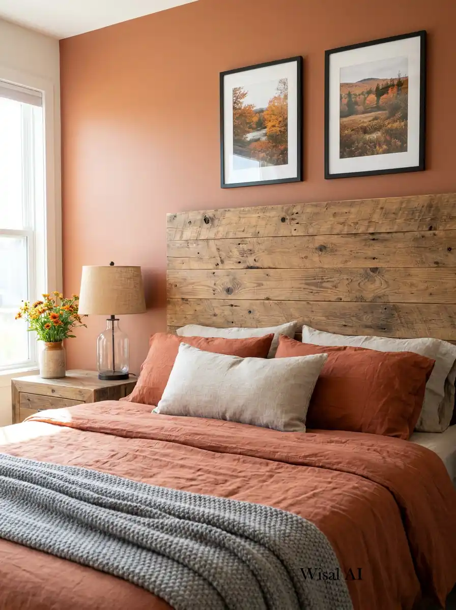 17. Rustic Wood and Sun-Baked Linen
