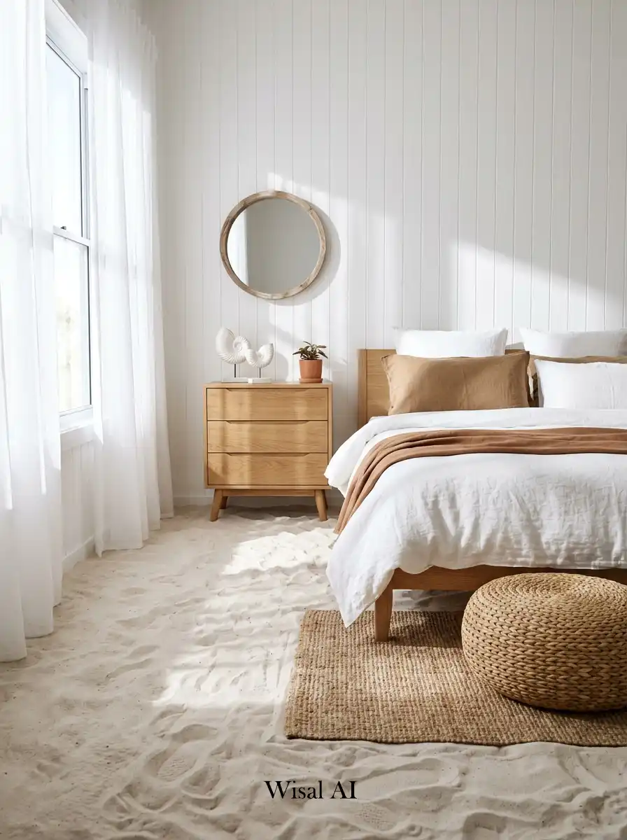 7. Sand Between Your Toes: Novelty Coastal Cottage Bedroom Conceptual Design