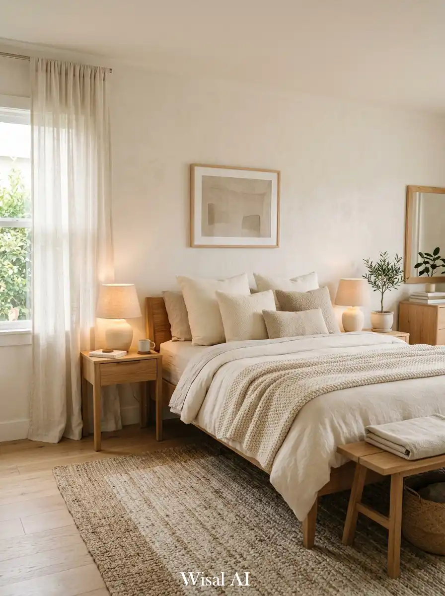 7. Warm White Soft Minimal Space