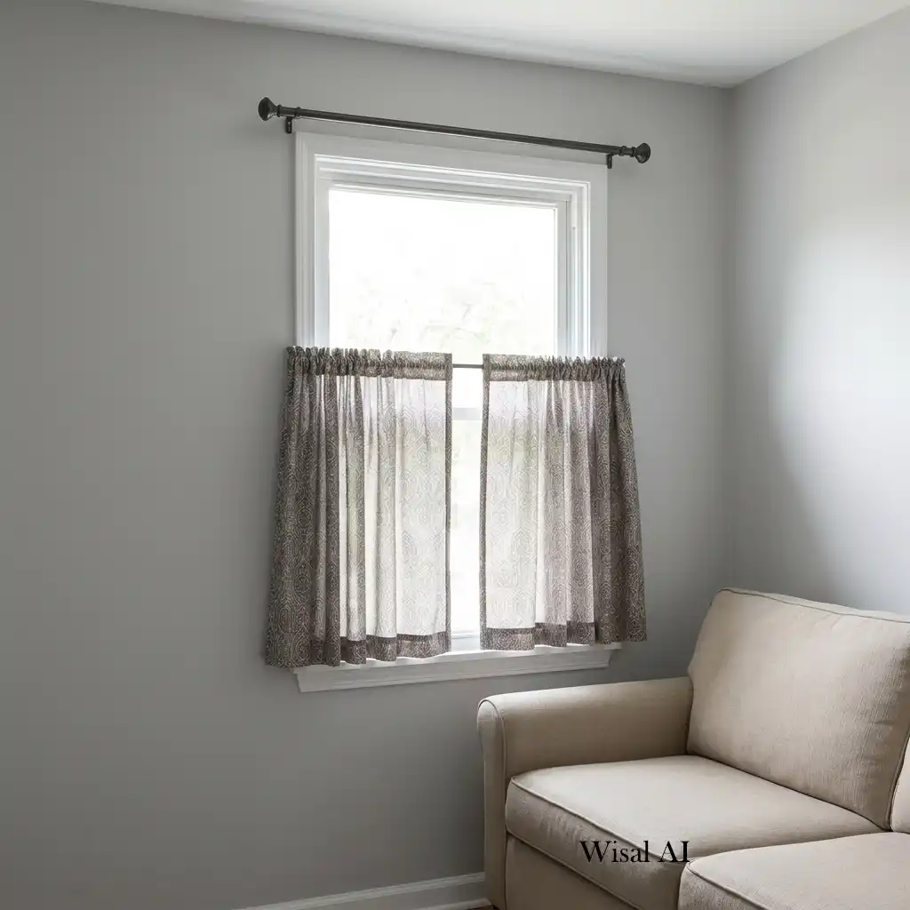Floor-to-ceiling linen curtains making a living room feel larger and brighter.