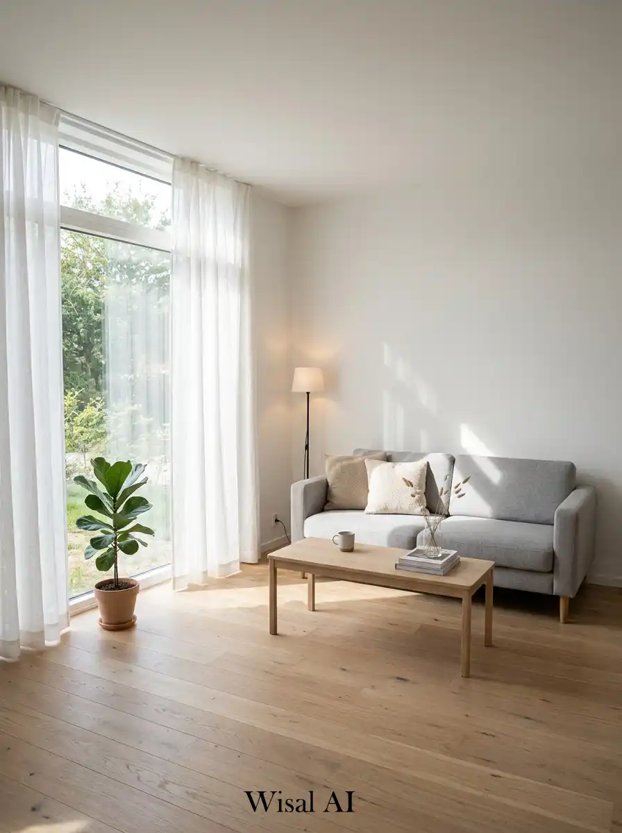 8. Open Window Scandinavian Living Room