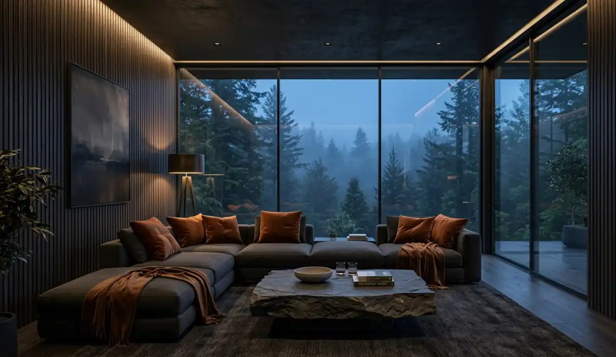 +20 Breathtaking Ideas to Master the Dark Living Room Style: A Definitive Guide to Moody Elegance, Cinematic Textures, and High-End Noir Interior