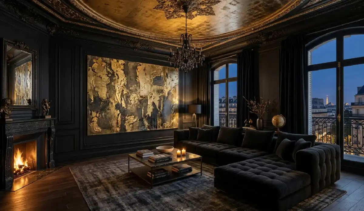 +20 Breathtaking Ideas to Master the Dark Living Room Style: A Definitive Guide to Moody Elegance, Cinematic Textures, and High-End Noir Interior