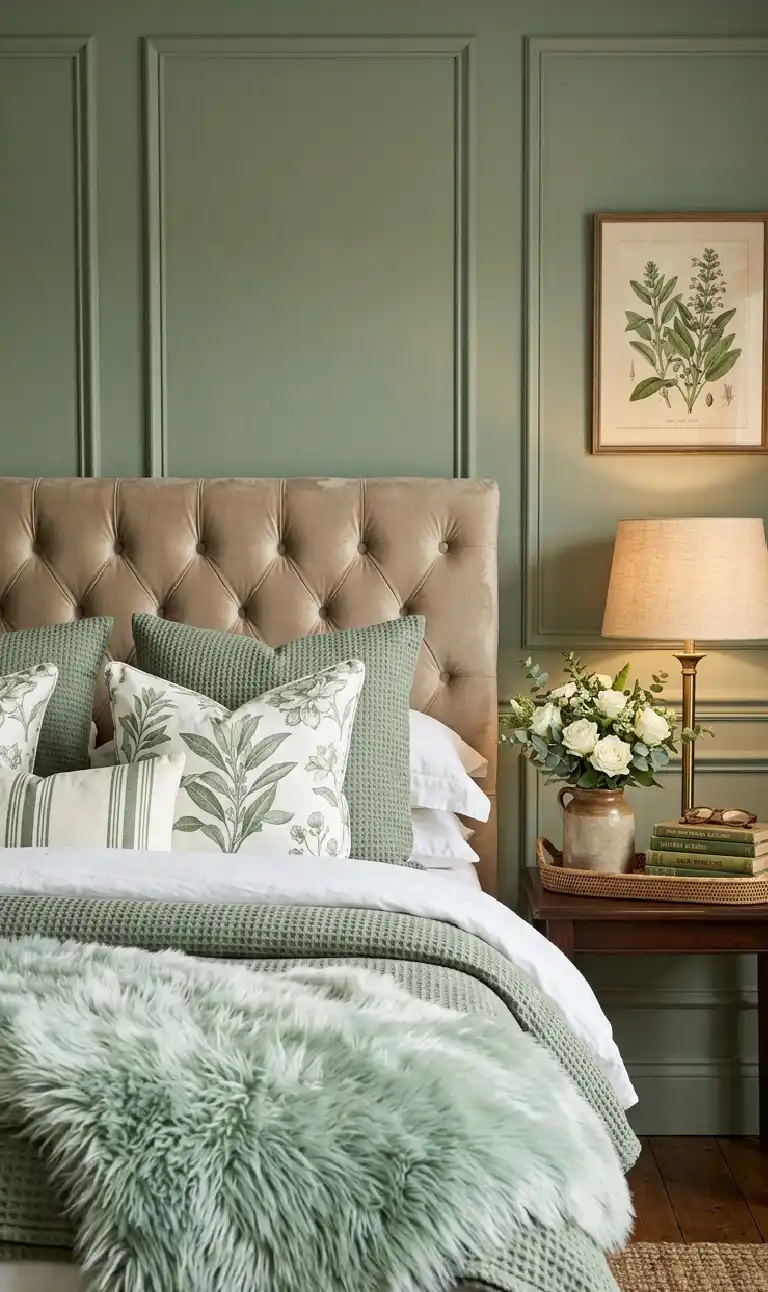 The Rustic Walnut Retreat bedroom - The Botanical Gallery bedroom