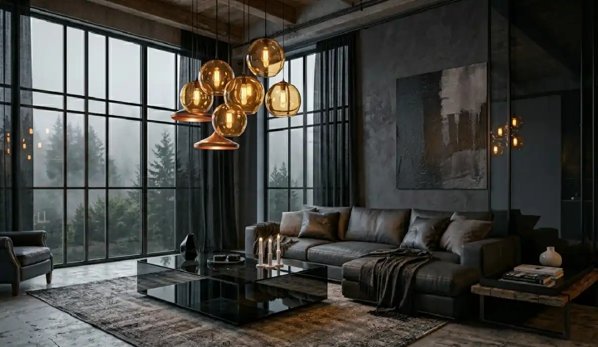 +20 Breathtaking Ideas to Master the Dark Living Room Style: A Definitive Guide to Moody Elegance, Cinematic Textures, and High-End Noir Interior