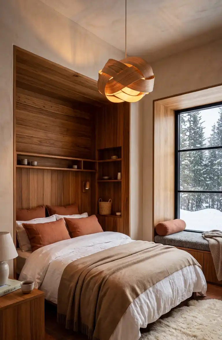 25 Best Japandi Bedroom Ideas to Transform Your Space into a Serene Sanctuary - The Terracotta and Teak Warmth