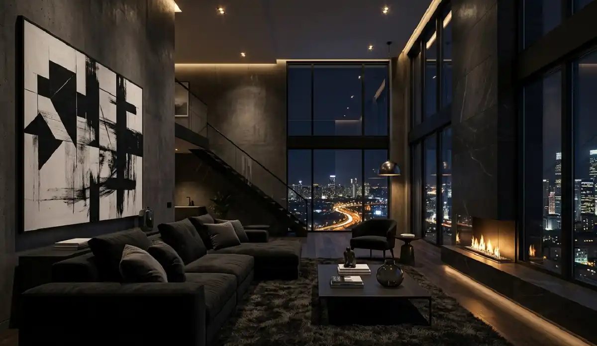 +20 Breathtaking Ideas to Master the Dark Living Room Style: A Definitive Guide to Moody Elegance, Cinematic Textures, and High-End Noir Interior