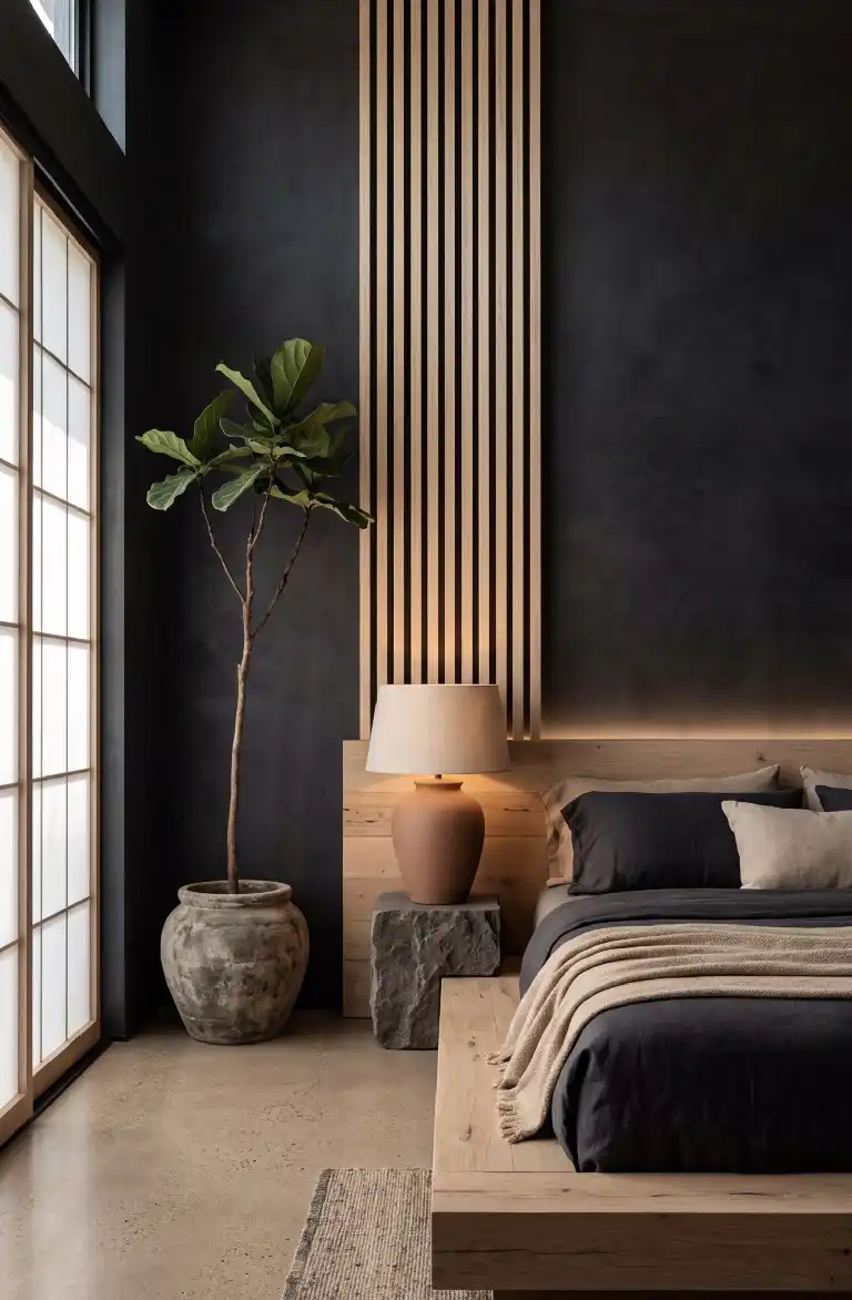 25 Best Japandi Bedroom Ideas to Transform Your Space into a Serene Sanctuary - The Obsidian and Earth Retreat