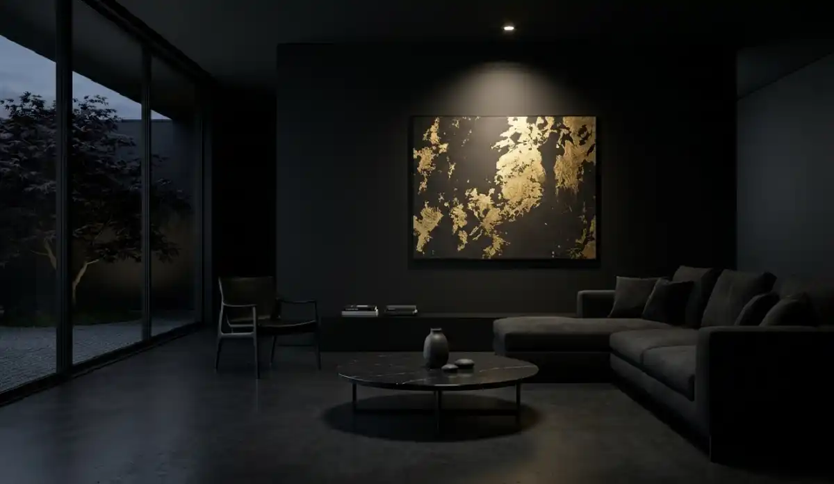 +20 Breathtaking Ideas to Master the Dark Living Room Style: A Definitive Guide to Moody Elegance, Cinematic Textures, and High-End Noir Interior