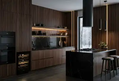 +20 Luxury Modern Kitchen Ideas: Redefining Industrial Noir and Japandi Minimalism