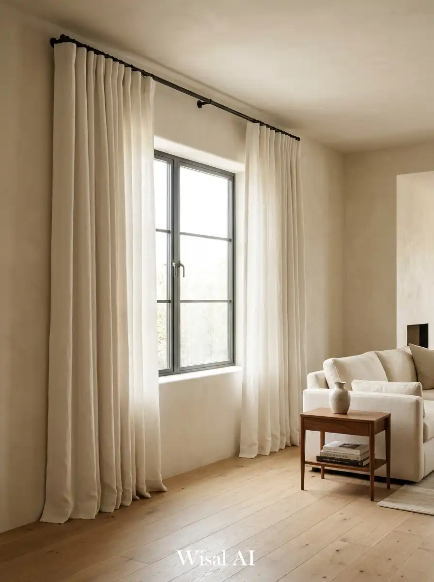 Mistake 18: Curtains That Start at the Window Frame