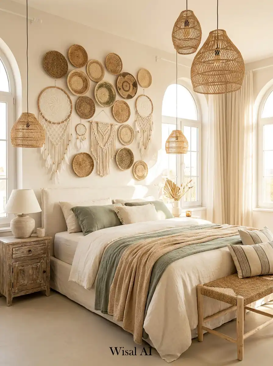 10.Elegant BOHO Bedroom Idea: The Dreamcatcher & Woven Gallery