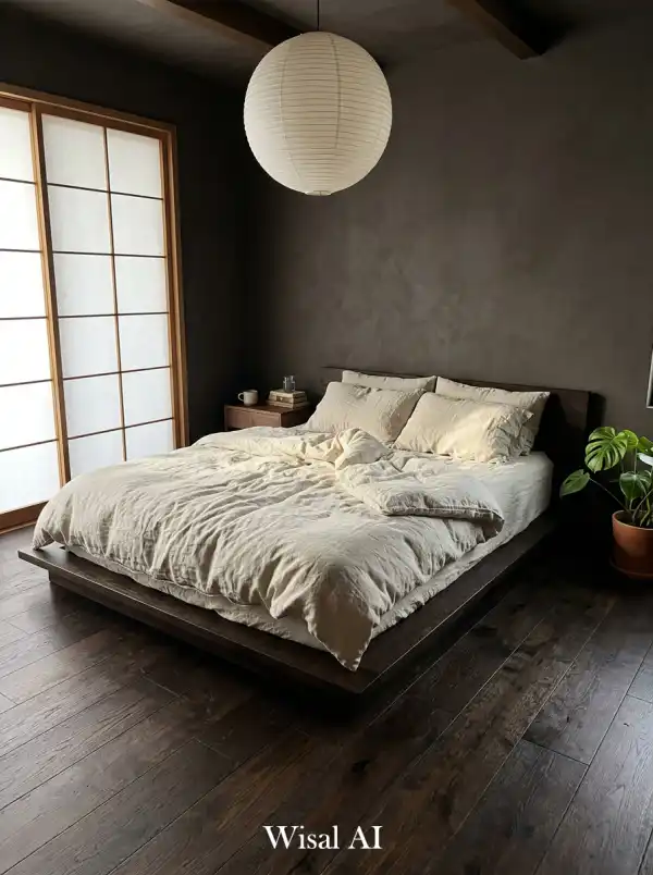 20 Dark Japandi Bedroom Ideas Where Moody Meets Minimal - Interior Design Inspiration | Wisal AI : object Object,object Object,object Object,object Object,object Object,object Object,object Object,object Object,object