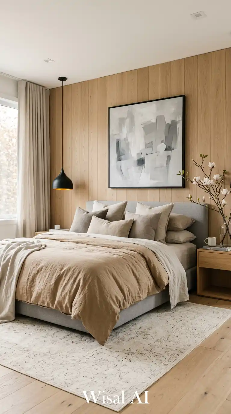 Quiet Modern Bedroom with Curated Accents