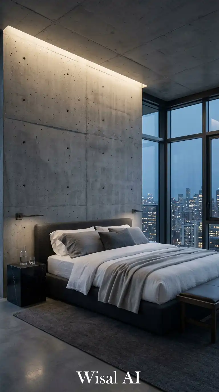 The Concrete & Cashmere Modern Bedroom
