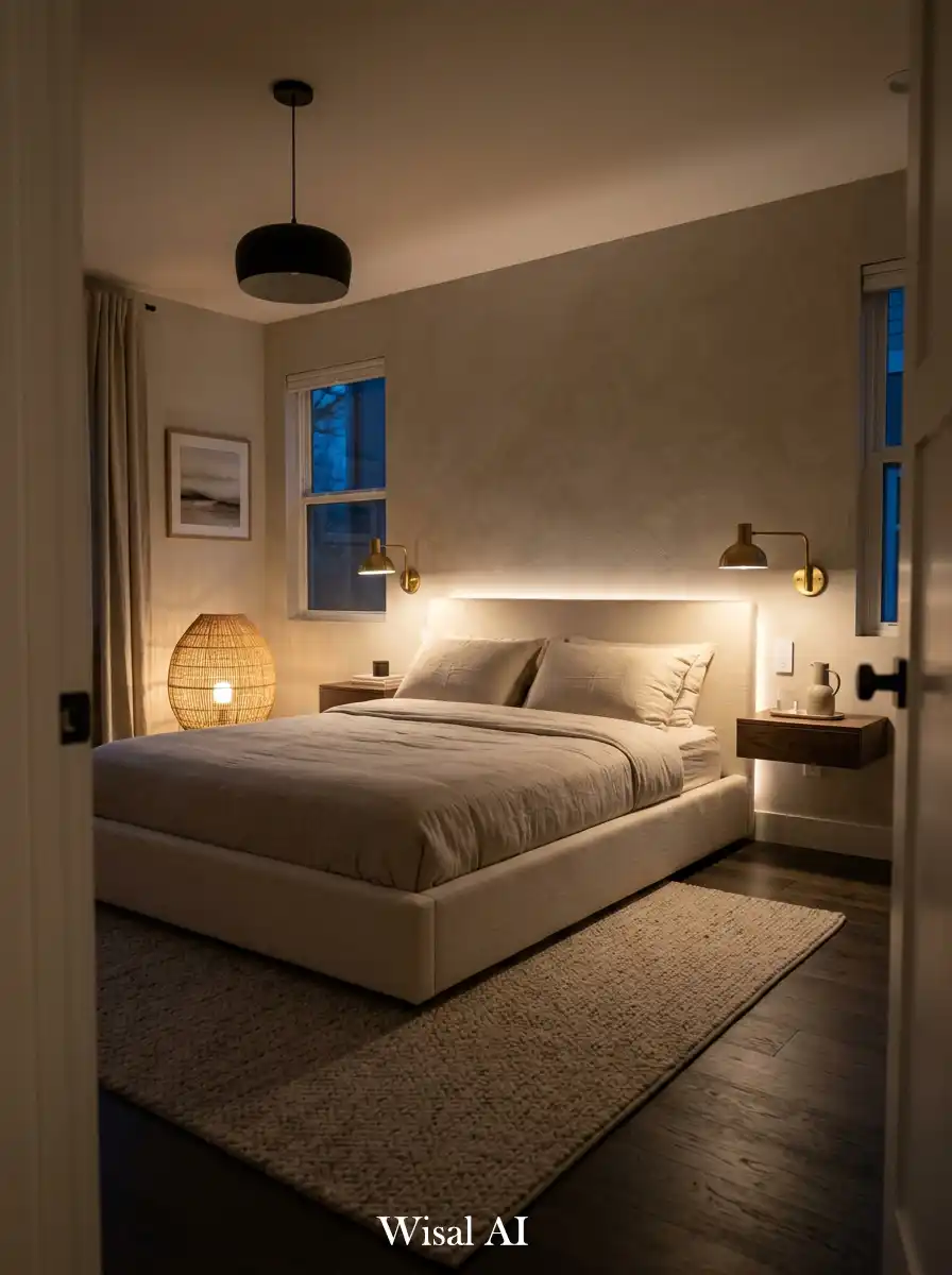 19.Lighting Circuit Design for Bedroom