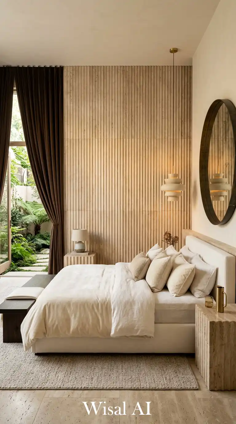 The Monolithic Stone Modern Bedroom