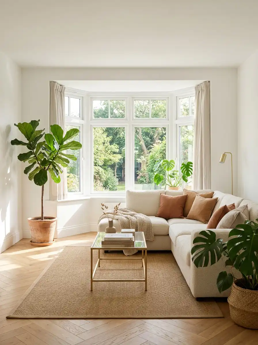 40.The Sun-Drenched Sunroom: Cozy Living Room Idea
