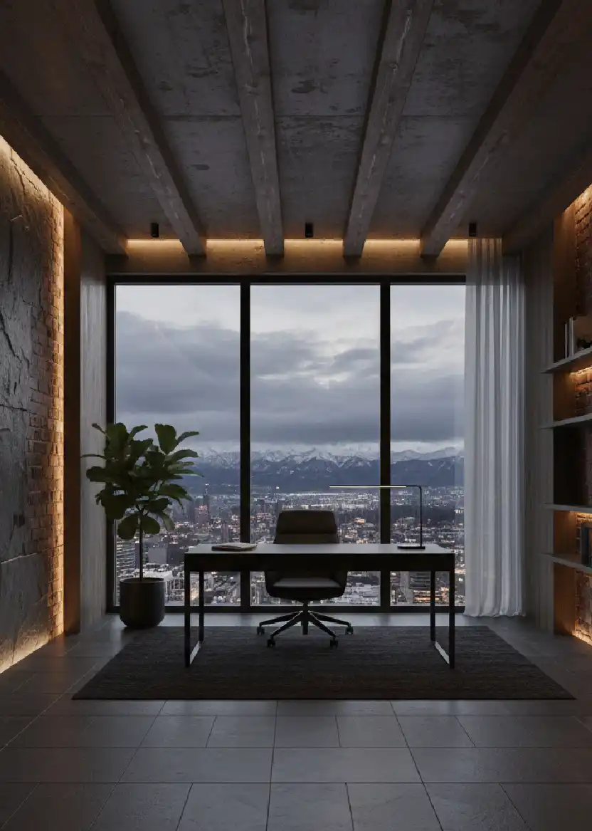 50+ Industrial Rustic Retreats: Masterclass in Burnt Orange Textures and Raw Architectural Soul Design