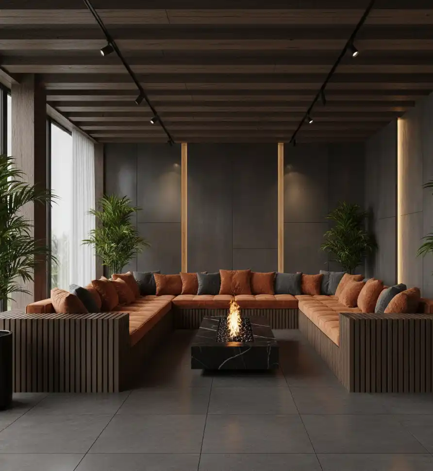 50+ Industrial Rustic Retreats: Masterclass in Burnt Orange Textures and Raw Architectural Soul Design