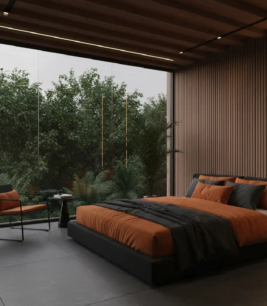 50+ Industrial Rustic Retreats: Masterclass in Burnt Orange Textures and Raw Architectural Soul Design