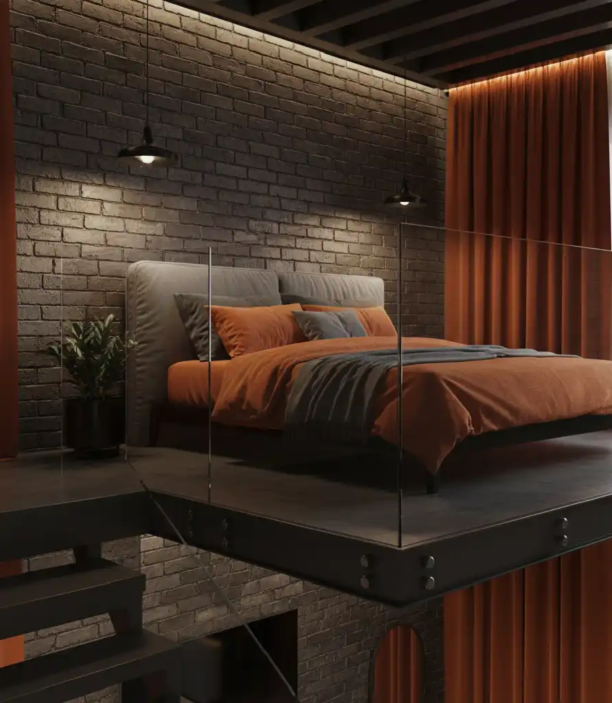 50+ Industrial Rustic Retreats: Masterclass in Burnt Orange Textures and Raw Architectural Soul Design