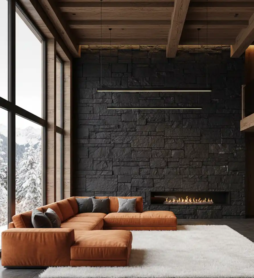 50+ Industrial Rustic Retreats: Masterclass in Burnt Orange Textures and Raw Architectural Soul Design