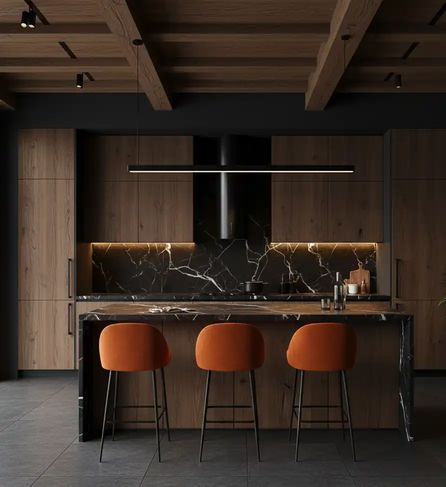 50+ Industrial Rustic Retreats: Masterclass in Burnt Orange Textures and Raw Architectural Soul Design