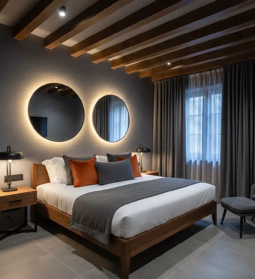 50+ Industrial Rustic Retreats: Masterclass in Burnt Orange Textures and Raw Architectural Soul Design