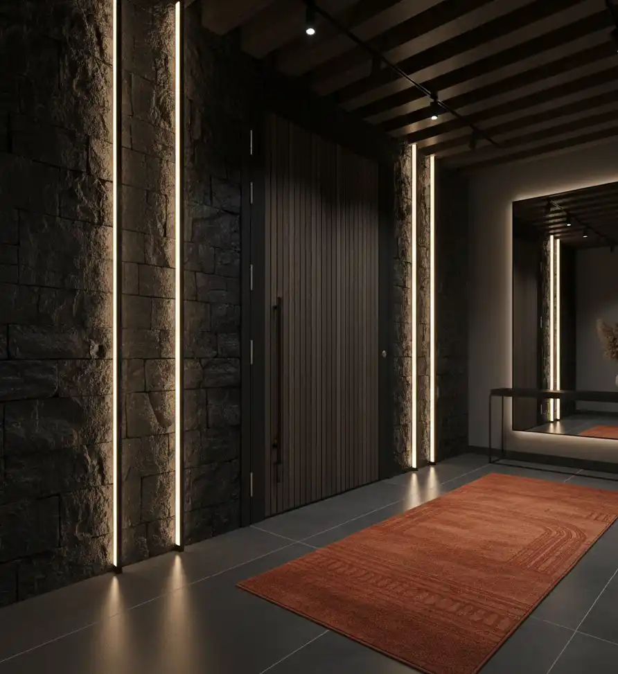 50+ Industrial Rustic Retreats: Masterclass in Burnt Orange Textures and Raw Architectural Soul Design