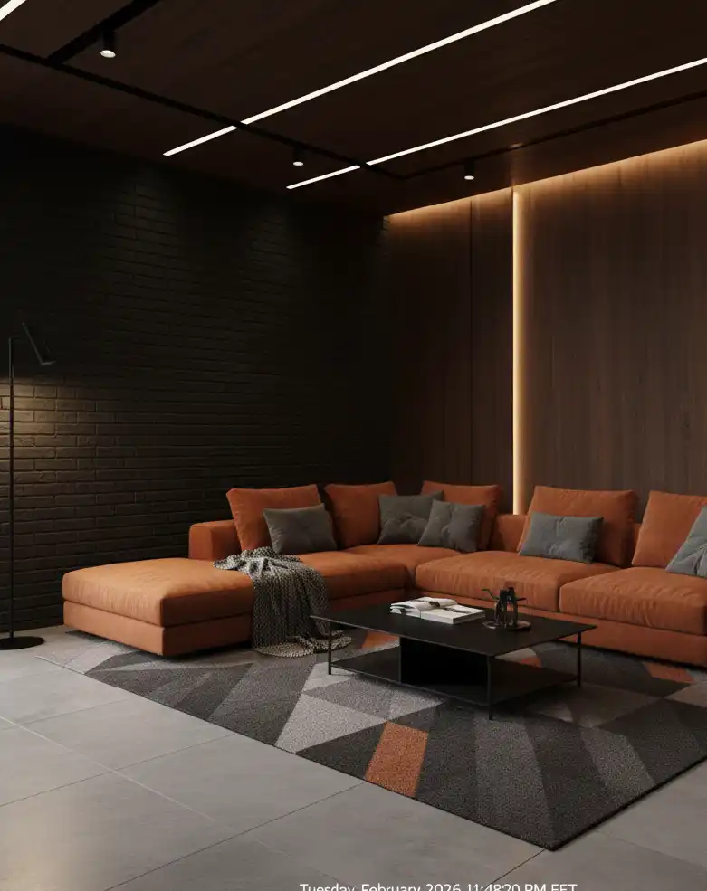 50+ Industrial Rustic Retreats: Masterclass in Burnt Orange Textures and Raw Architectural Soul Design